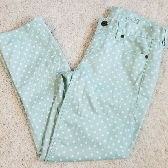 J. Crew Denim - J.Crew Women's Cropped Matchstick Jean poka-dot